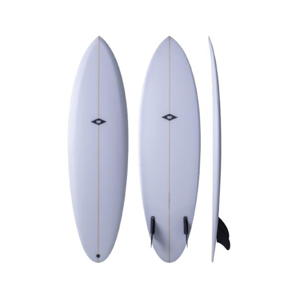 2025 NSP-GEMINI TWIN PU 6'2" PU White FTU Keel Twinフィン サーフボード ショートボード