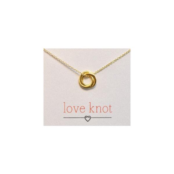 ネックレス シルバー925 14KG LAの伝説アクセ ドギャード LOVE knot ゴールド