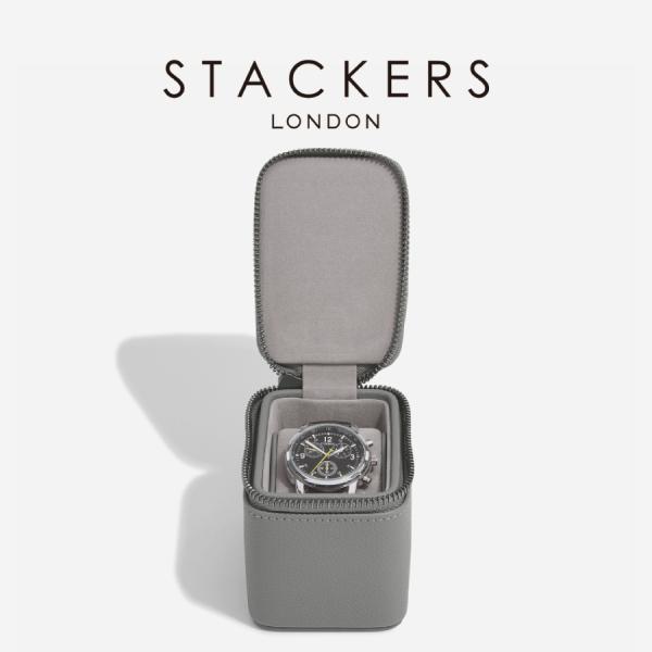 【日本正規代理店】【STACKERS】メンズトラベルウォッチボックス Men’s Travel Watch Box スレート グレー Slate