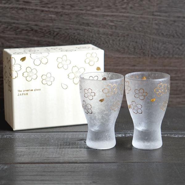 石塚硝子 【THE Premium NIPPON Taste】冷酒グラス 桜 ペア 2個販売