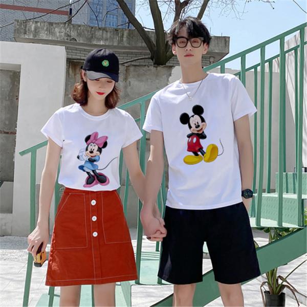 ディズニー ミッキー ミニー 半袖シャツペアｔシャツ Tシャツ トップス カットソーメンズレディース 恋人 お揃い ご夫婦 友達カップル ペアルック Mthoph6gs5 ファッション Www Lecascate It