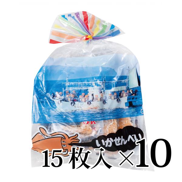 いかせんべい 15枚入 10袋入箱 オーケー製菓 青森県 弘前市 いかせん いか煎