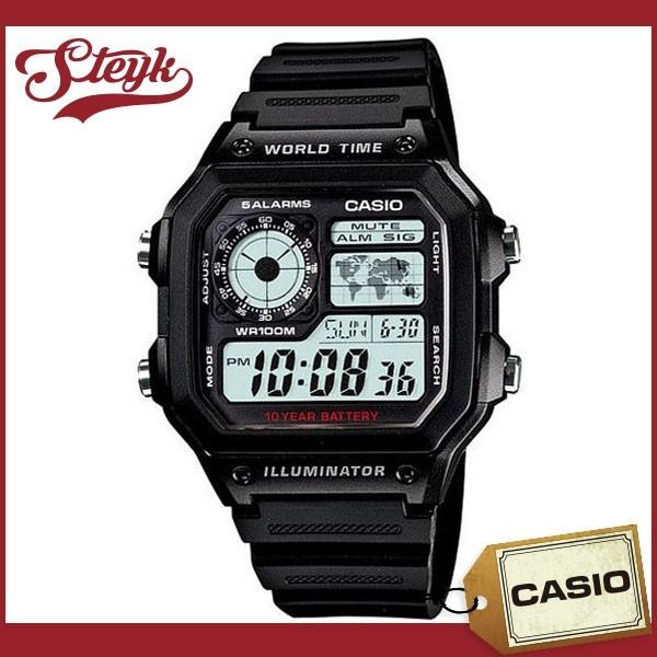 CASIO カシオ 腕時計 デジタル　AE-1200WH-1A【メール便対応可】