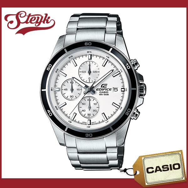 CASIO EFR-526D-7A カシオ 腕時計 アナログ EDIFICE エディフィス メンズ ホワイト シルバー