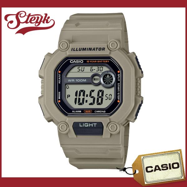 CASIO W-737HX-5A カシオ 腕時計 デジタル STANDARD スタンダード メンズ ブラック ベージュ グレージュ