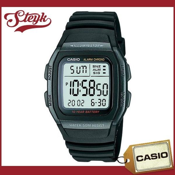 CASIO カシオ 腕時計 デジタル メンズ W-96H-1B 【メール便対応可】