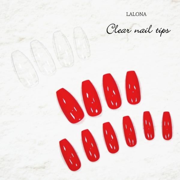 ラローナ[LALONA] ロングバレリーナ ( 500枚 )ネイルチップ/ジェルネイル/サンプルチップ/ショートチップ/フルカバー/ネイル