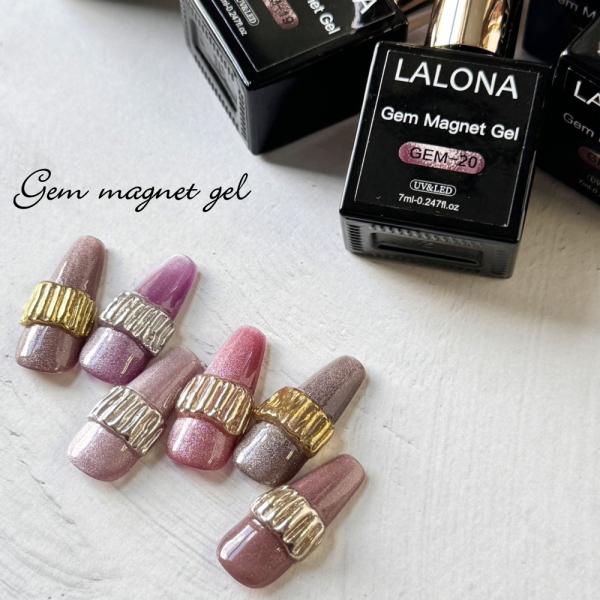 ☆LALONA ジェルネイルセット☆ ラローナ [ LALONA ] GEMマグネットジェル ( Pink&purple 6color ) 7ml