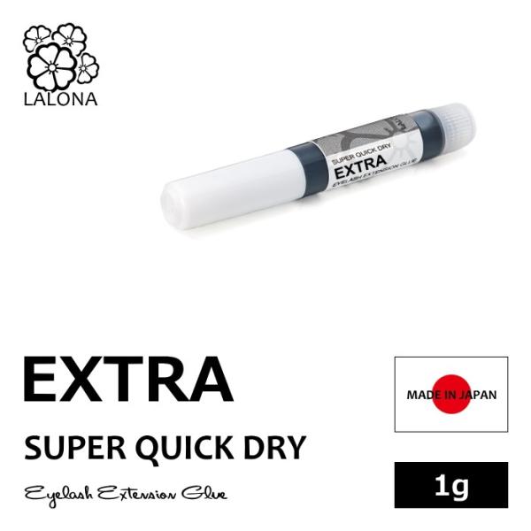 高価なブチルシアノアクリレートを主成分としたグルーです。日本製の原材料で安心してご使用いただけます。エチルグルーとの比較でも、アレルギーの発症度が低いと言われています。こちらは持続性を重要視したタイプです。■内容量：1g■原産国：日本■持続...