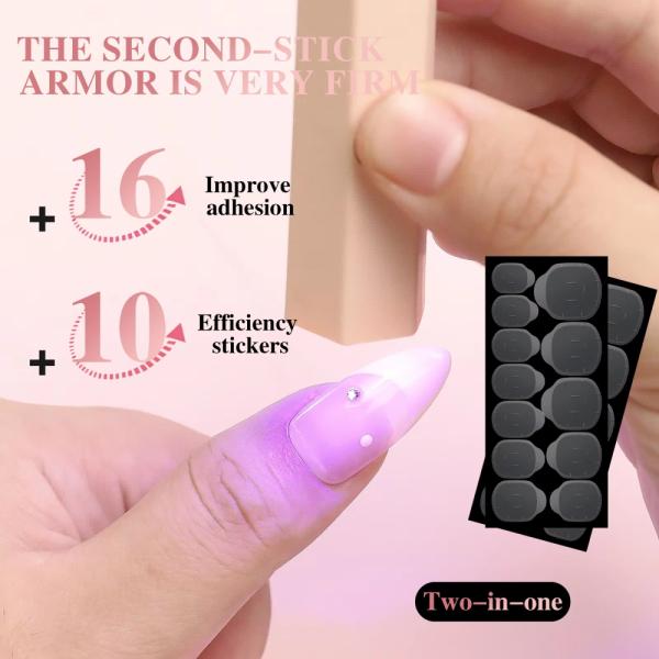 未開封 ネイルチップ 接着剤 爪用 10シート 24枚 未開封 ネイルチップ 接着剤 爪用 10シート 24枚