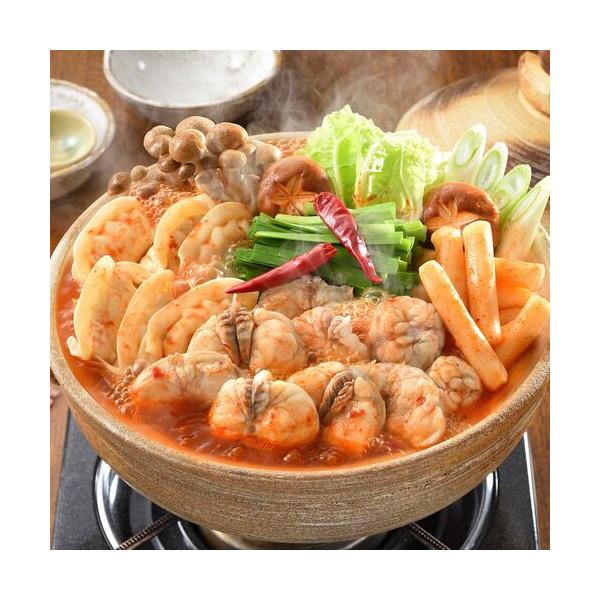 「関とら本店」 旨辛ふくチゲ鍋 （ごまふぐちり250g、トッポッキ100g、鍋用餃子96g） / ふく ふぐ フグ てっちり 送料無料
