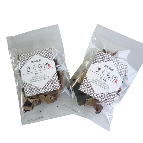 熊本県全域の契約農家で栽培され国産きくらげは国内消費量全体の約３％と少ない。品種は、「アラゲきくらげ」になります。天日干しした「きくらげ」のホールで、肉厚なのが特徴です。サッとボイルしたきくらげの水気を拭き取りかき揚げにして食べてみてくださ...