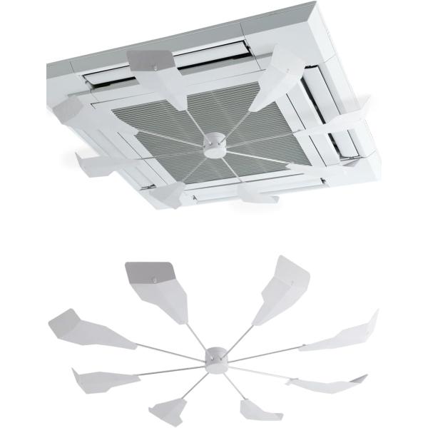 エアコン用ファン 省エネ 節電 空気循環 サーキュレーター お手入れ簡単 夏冬兼用 リビング オフィス レストラン 工事不要