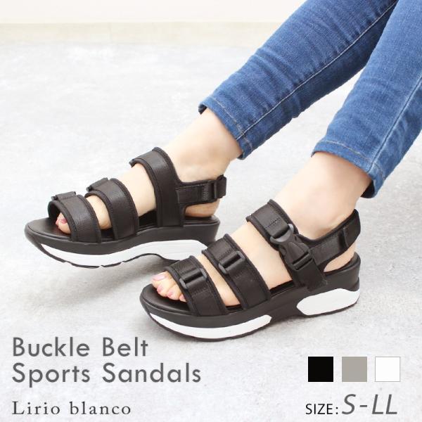 スポーツサンダル 厚底サンダル スポサン レディース スニーカーサンダル 5cmヒール ローヒール 春 夏 ブラック 黒 S M L La Luna 丶究極のプレーンパンプス 通販 Paypayモール