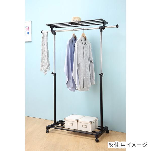 ■高品質■ハンガーラック 上棚付き伸縮スタイルハンガーラック VC−SHT アークランズ : Arclands
