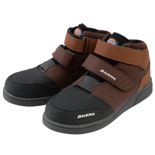 ディッキーズ Dickies セーフティースニーカーダブルマジック ブラウン 25.5cm D-3313 安全靴
