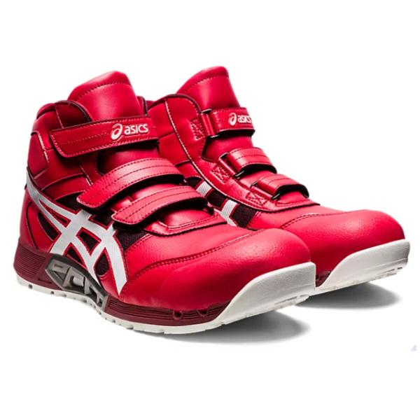 ASICS CP308 AC 安全靴 ホワイト/レッド/ブラック 在庫限り」アシックス 安全靴 ウィンジョブ CP308 AC クラシックレッド