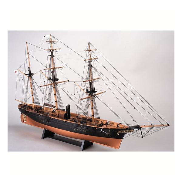 ウッディジョー 木製帆船模型 1/75 咸臨丸[帆無し]レーザーカット加工