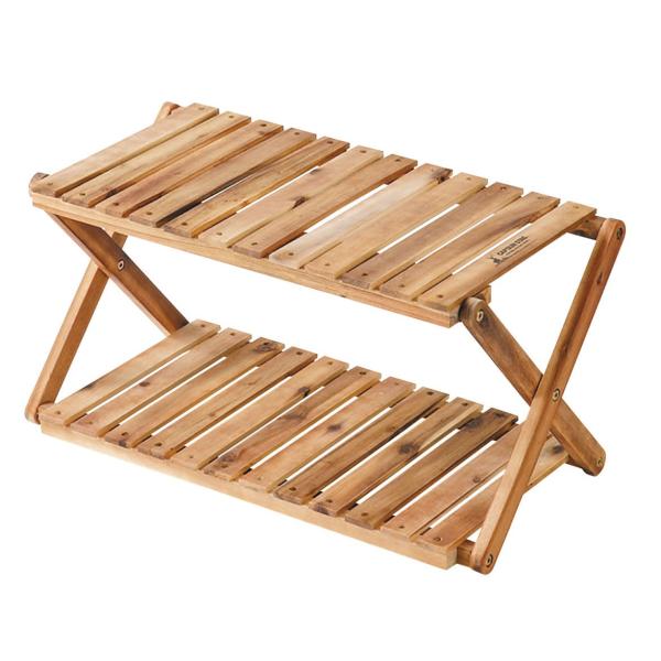 アウトドア用木製ラック R 楽天市場】【8/1限定 クーポンで全品10%OFF!】 折りたたみ