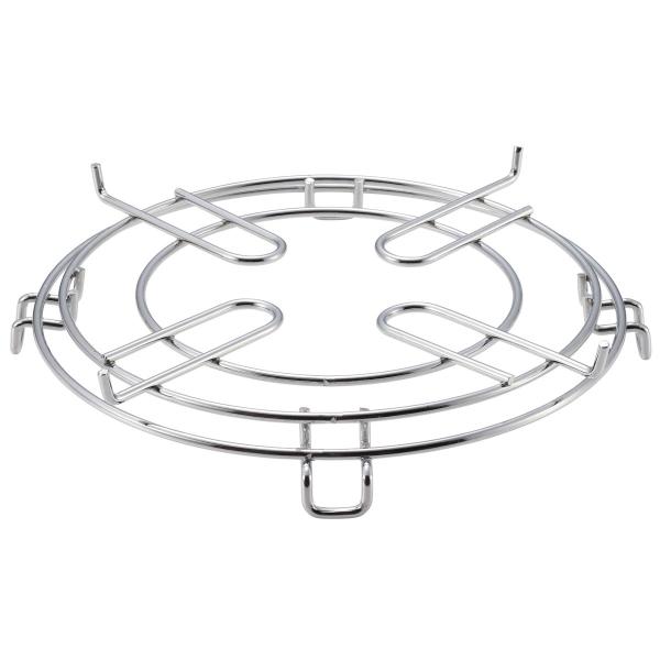 ■仕様・製品サイズ(約):幅300×奥行300×高さ55mm・重量(約):540g・材質:鉄(クロムめっき)■商品説明・水冷タイプ七輪の交換用ゴトク。・アミや鉄板がズレにくいフック付き。・アミや鍋、鉄板、ジンギスカン鍋などが七輪で使えます。...