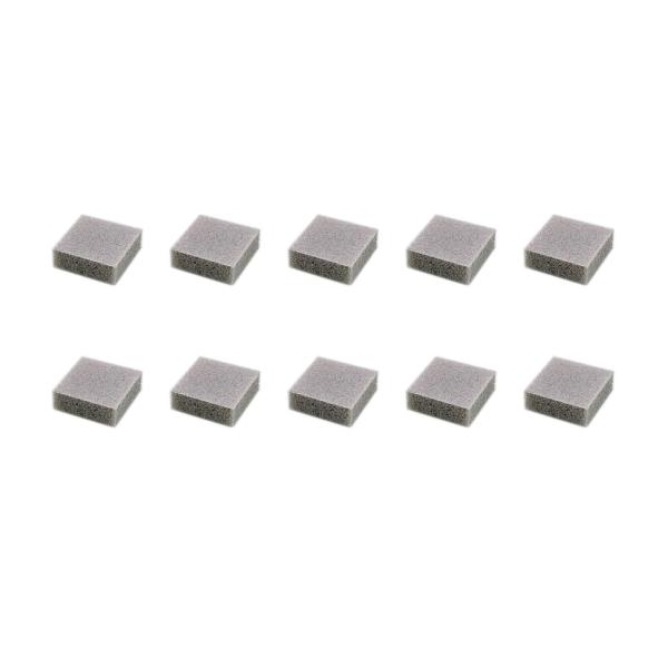 ■仕様・用途:ペンサンダー用のスポンジ研磨剤として木材、金属、プラスチック、樹脂材の研磨の際に・サイズ(約):15×15×5mm(1枚)・重量(約):0.2g(1枚)・入数:10枚・番手:#320-600(細目~極細目)・形状:四角形■商品...