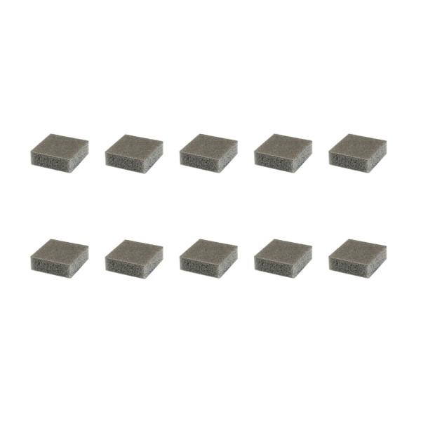 ■仕様・用途:ペンサンダー用のスポンジ研磨剤として木材、金属、プラスチック、樹脂材の研磨の際に・サイズ(約):15×15×5mm(1枚)・重量(約):0.2g(1枚)・入数:10枚・番手:#800-1000(極細目)・形状:四角形■商品説明...
