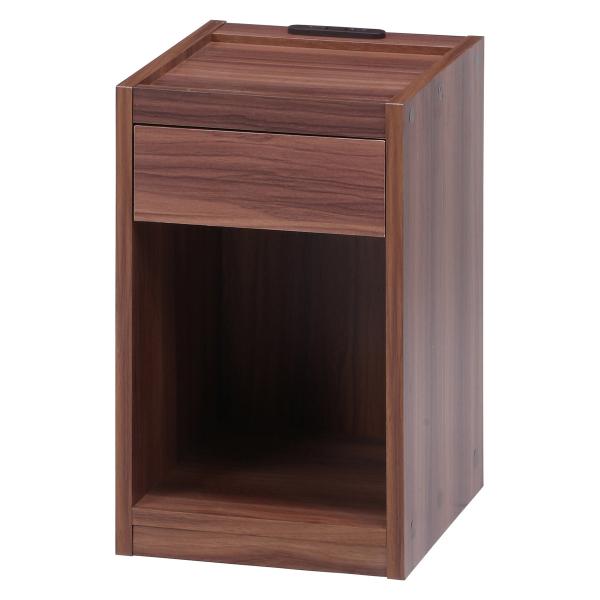 ■仕様・カラー:ブラウン・製品サイズ:幅300×奥行360×高さ500mm・耐荷重(全体):15kg・耐荷重(天板):10kg・耐荷重(引出):5kg・引出内寸:幅240×奥行280×高さ70mm・お客様組立品・製品重量(g):7000■商...