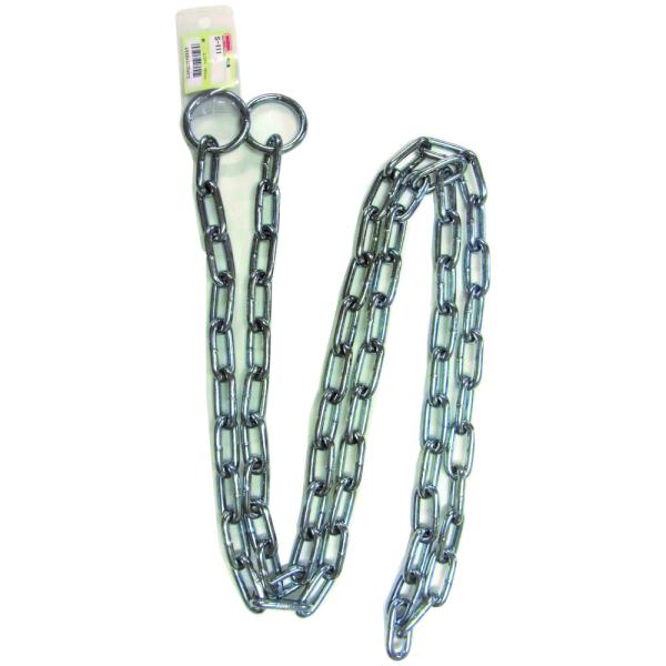 他サイト： ニッサチェイン 用心鎖 両端リング付 鉄・ユニクロ φ4.8×1800mm S-111 チェーンの商品画像