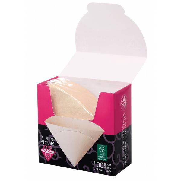 HARIO �n���I V60�y�[�p�[�t�B���^�[02�l 100�������� VCF-02-100MK