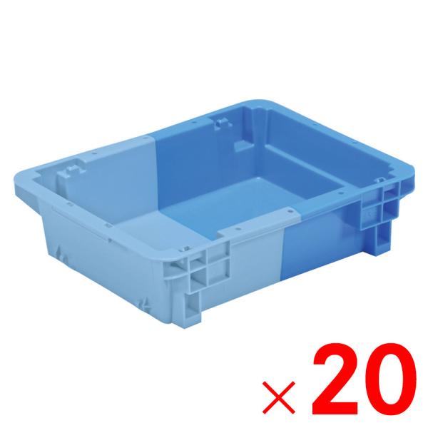 サンコー収納ケースブルー6個セット 法人限定」サンコー SNコンテナー B#6 ブルー/ライトブルー 200780-00