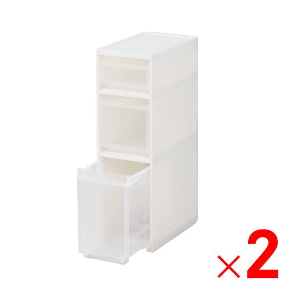 ■仕様・最大外寸(約):幅27×奥行45×高さ85cm・商品重量(約):5.56kg・引出し:3サイズ(S/M/L)・ストッカー内寸(約):引出しSサイズ 幅20.5~22.5×奥行40×高さ12.5cm、引出しMサイズ 幅20.5~22....