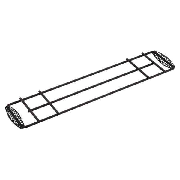 ●製品サイズ(約):570×120mm(ハンドル含む)（ゴトク面:約450×120mm、ワイヤー外径:約7mm）●重量(約): 700g●材質(品質): 鉄(焼付塗装)●取付可能サイズ: 奥行435mm以内●耐荷重: 15kg・スキレットや...