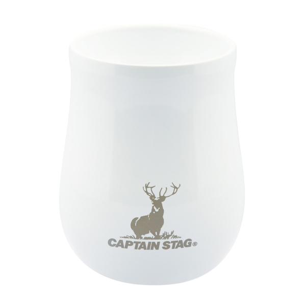 他サイト： キャプテンスタッグ 香る真空二重タンブラー240 セラミックホワイト UE-3618の商品画像