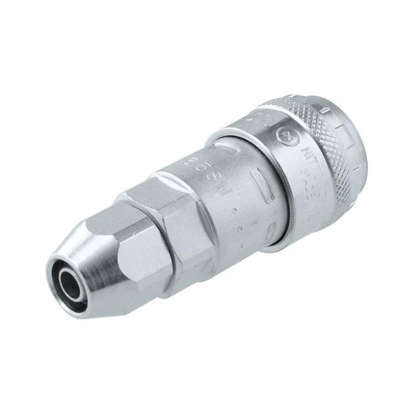 用途:工場内の空気配管や空気工具のホース接続作業の際に最高使用圧力:1.0MPa(10kgf/cm2)耐圧力:1.5MPa(15kgf/cm2)使用温度範囲:-5~+60度ウレタンホース取り付け用サイズ:直径6.5×10.0mmバルブ構造:...