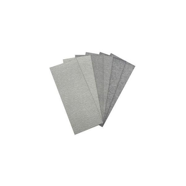 ■用途：目詰まり防止で木工、金属等の下地磨きからパテ仕上げ、サビ取り、塗装はがし■セット内容：120番、180番、320番が各2枚の計6枚セット電動サンダー、手作業用