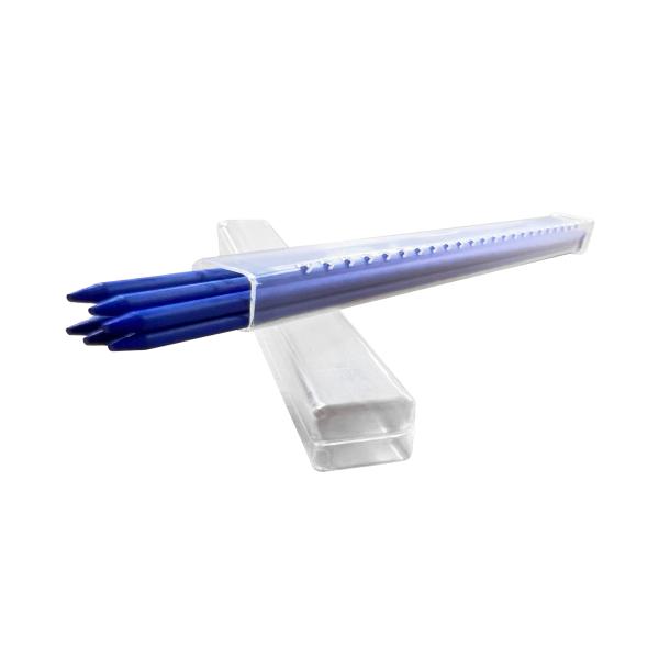 祥碩堂 朱雀 シャープペンシル 替芯 6本入 建築用 硬芯2.0mm 青 500-BLU6
