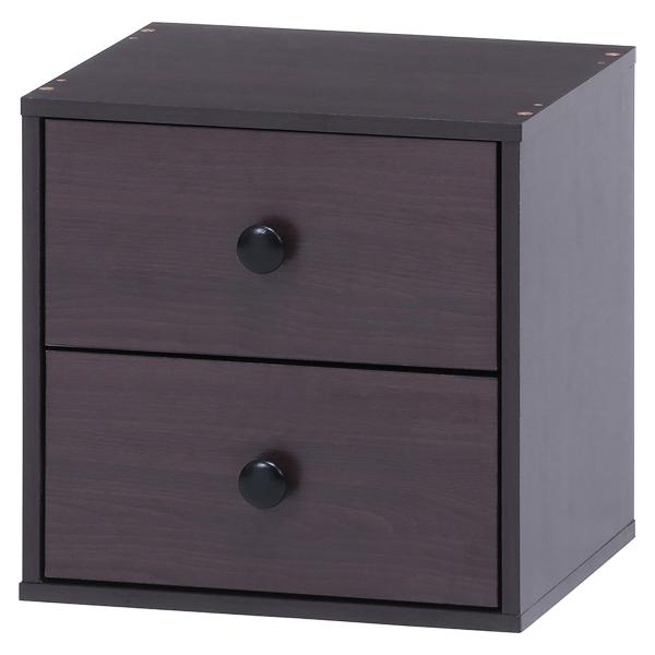 ■仕様・カラー:ブラウン・製品サイズ:幅345×奥行315×高さ345mm・耐荷重:(全体)15kg、(引出1杯)5kg・引出内寸:285×230×130mm・板厚:12mm・材質:表面材/プリント紙化粧繊維板・重量:6.5kg・お客様組立...