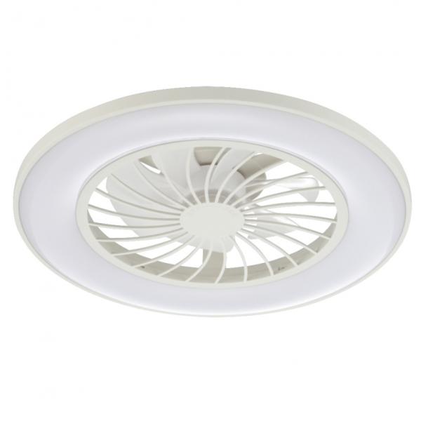 オーム電機 LEDシーリングライトファン付き 12畳用 調光調色 白 LE-YF49T12Y-W