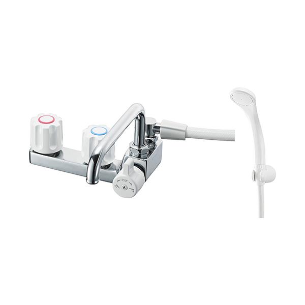 サンエイ SANEI ツーバルブデッキシャワー混合栓 SK71041R-W13
