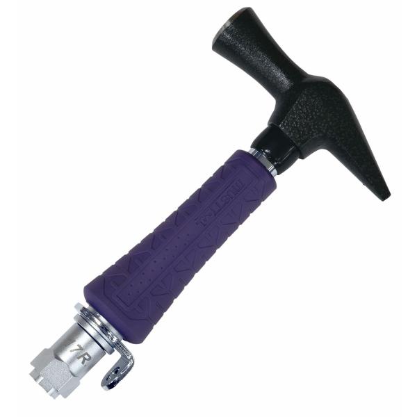 ■仕様・用途:電工作業用のハンマーとして・ハンマータイプ:先切・全長:192mm・頭部サイズ:φ25mm・ソケットサイズ:13mm/17mm・落下防止ワイヤー取り付け金具あり・製品サイズ(mm) 幅×奥行×高さ:107×190×37・製品重...