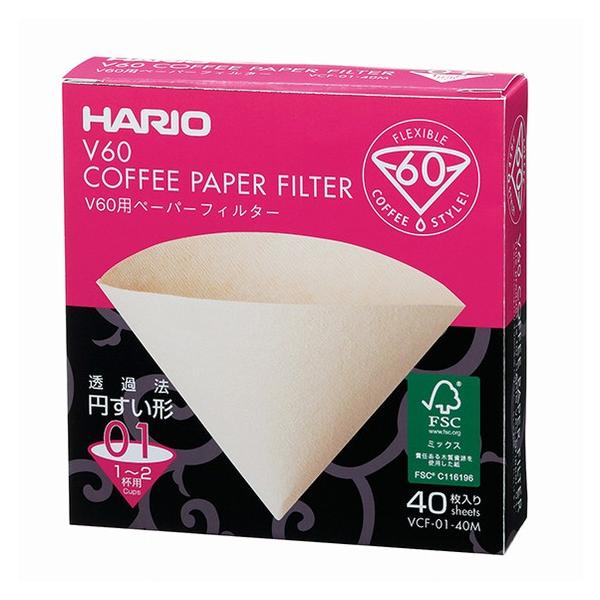 HARIO ハリオ V60ペーパーフィルター01M 40枚入り VCF-01-40M