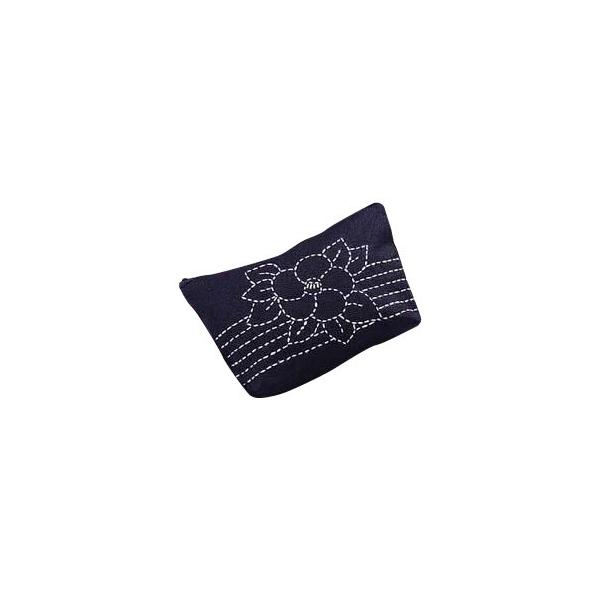 100 刺し子キット ポーチ 椿 18 Off 同梱不可