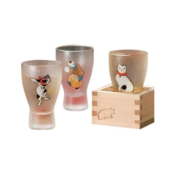 江戸猫ぐらす 枡酒グラス ねこぐらす 100ml 同梱不可 Vptk34 Ru