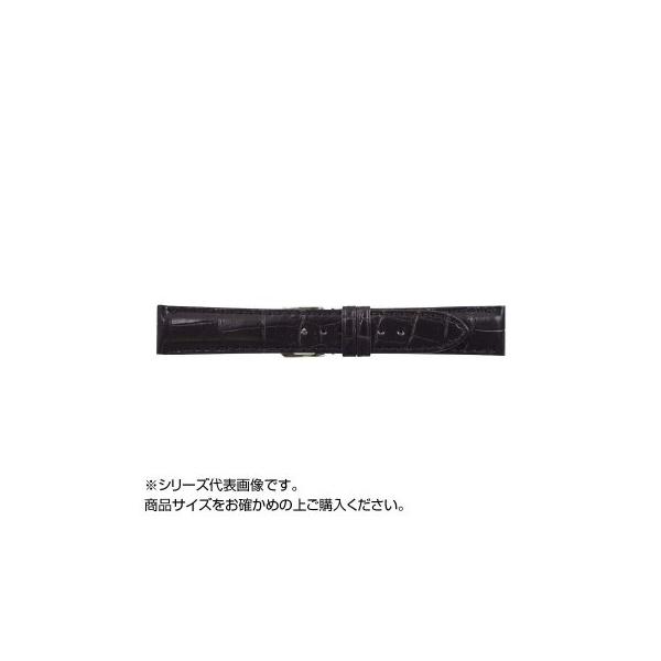 Mimosa 新品 送料無料 ミモザ 時計バンド クロコマット cm 同梱不可 Wrm 0 ブラック 美錠 銀