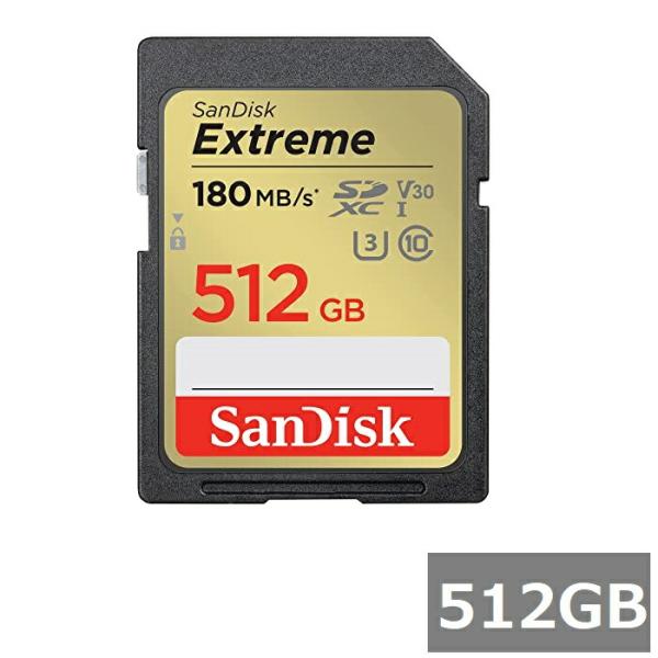 サンディスク SDカード SDXC SDSDXVV-512G-GNCIN Extreme 512GB