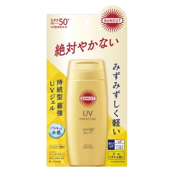 サンカットR パーフェクトUV ジェル 80g 日焼け止め ジェルタイプ ウォータープルーフ UV 美容液成分 コラーゲン ヒアルロン酸