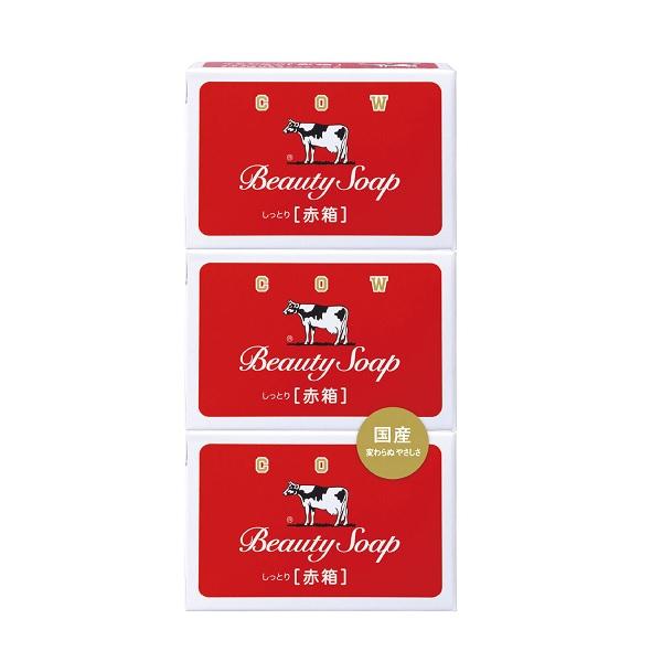 牛乳石鹸 カウブランド 赤箱 3個セット あかはこ 石鹸 石けん 洗顔
