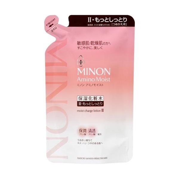 他サイト： ミノン アミノモイスト モイストチャージ ローション II 詰め替え 130ml  化粧水 ローション 保湿化粧水 保湿 もっとしっとりタイの商品画像