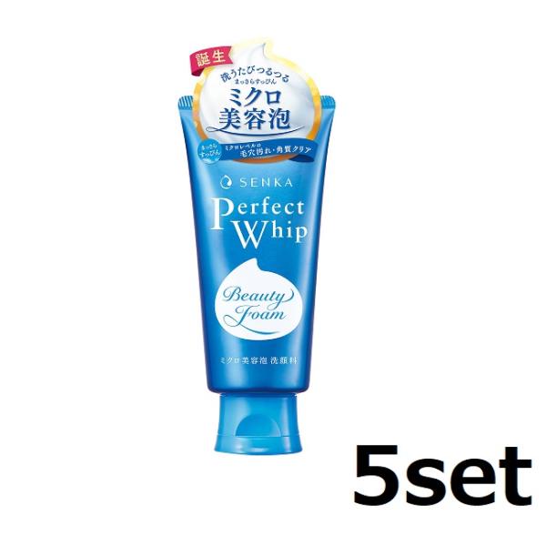 5セット) 洗顔専科 パーフェクトホイップf 120g 洗顔 しっとり 資生堂