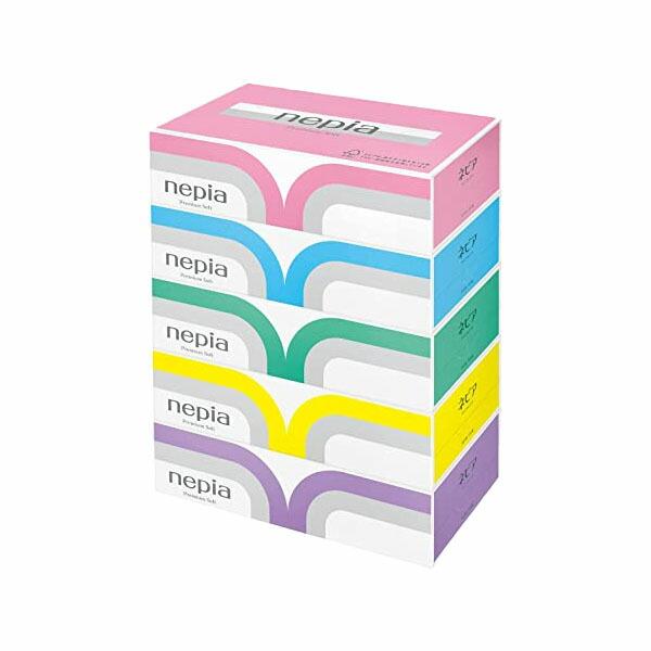nepia ボックスティッシュ 5個×18(90箱) ネピアティッシュ5個パック（300枚/150組） | 美味しいお米のマルエー